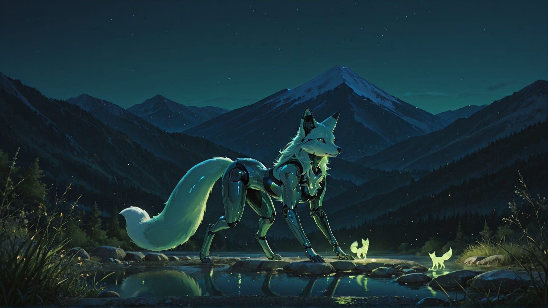 Green Night Mountain TextureCheck smartphone wallpaper free download, vertical 16:9 format, Green, Night, Mountain, Spring