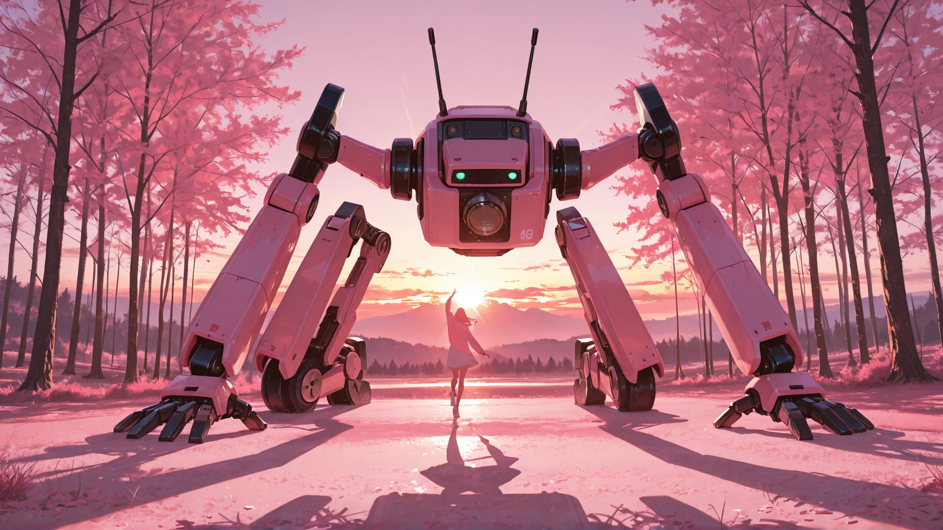 Pink Sunset Nature TextureCheck smartphone wallpaper free download, vertical 16:9 format, Pink, Sunset, Nature, Spring