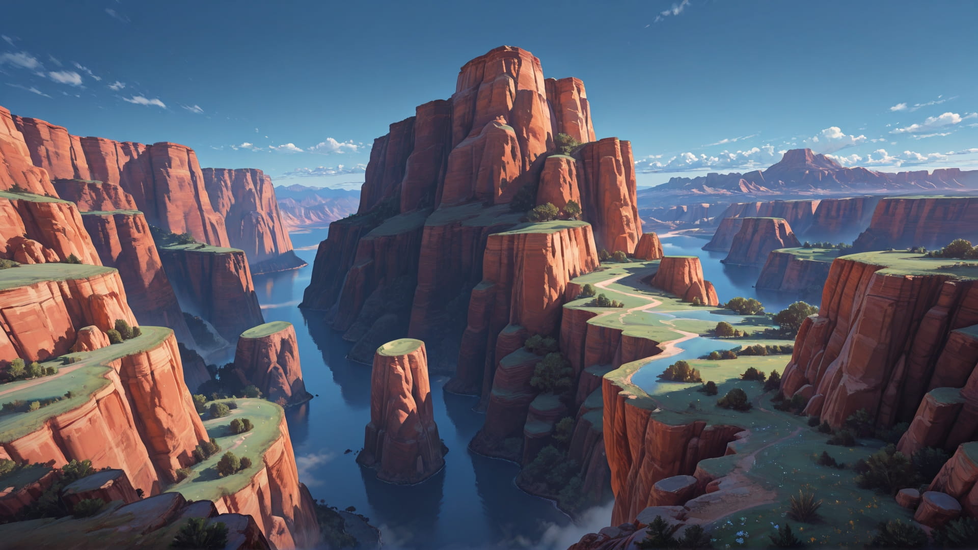 Blue Afternoon Sky USA smartphone wallpaper free download, vertical 16:9 format, Blue, Afternoon, Sky, Spring 001