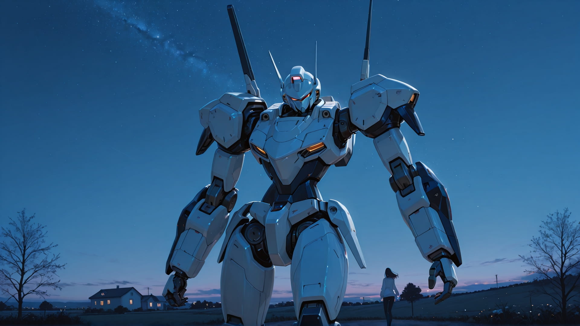 Blue Night Sky USA smartphone wallpaper free download, vertical 16:9 format, Blue, Night, Sky, Spring