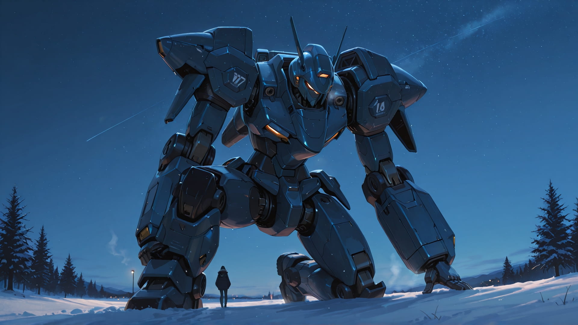 Blue Night Sky USA smartphone wallpaper free download, vertical 16:9 format, Blue, Night, Sky, Winter