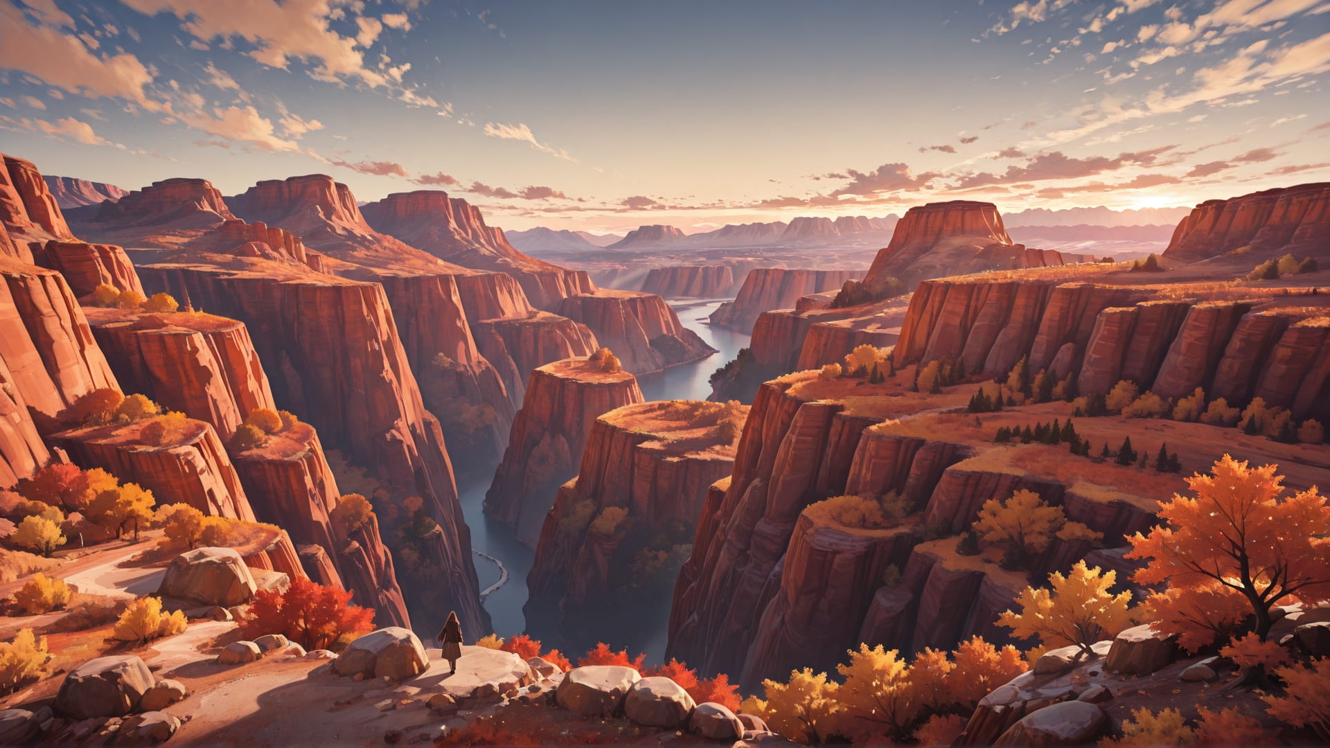 Brown Afternoon Sky USA smartphone wallpaper free download, vertical 16:9 format, Brown, Afternoon, Sky, Autumn 001