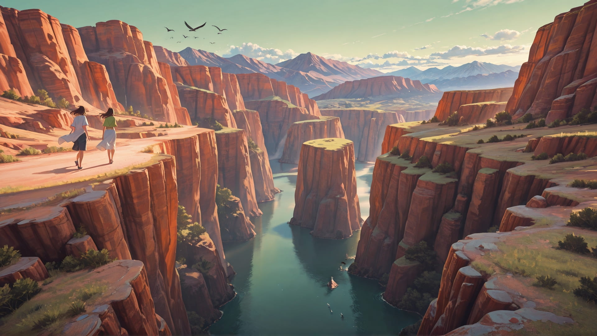 Green Afternoon Mountain USA smartphone wallpaper free download, vertical 16:9 format, Green, Afternoon, Mountain, Summer