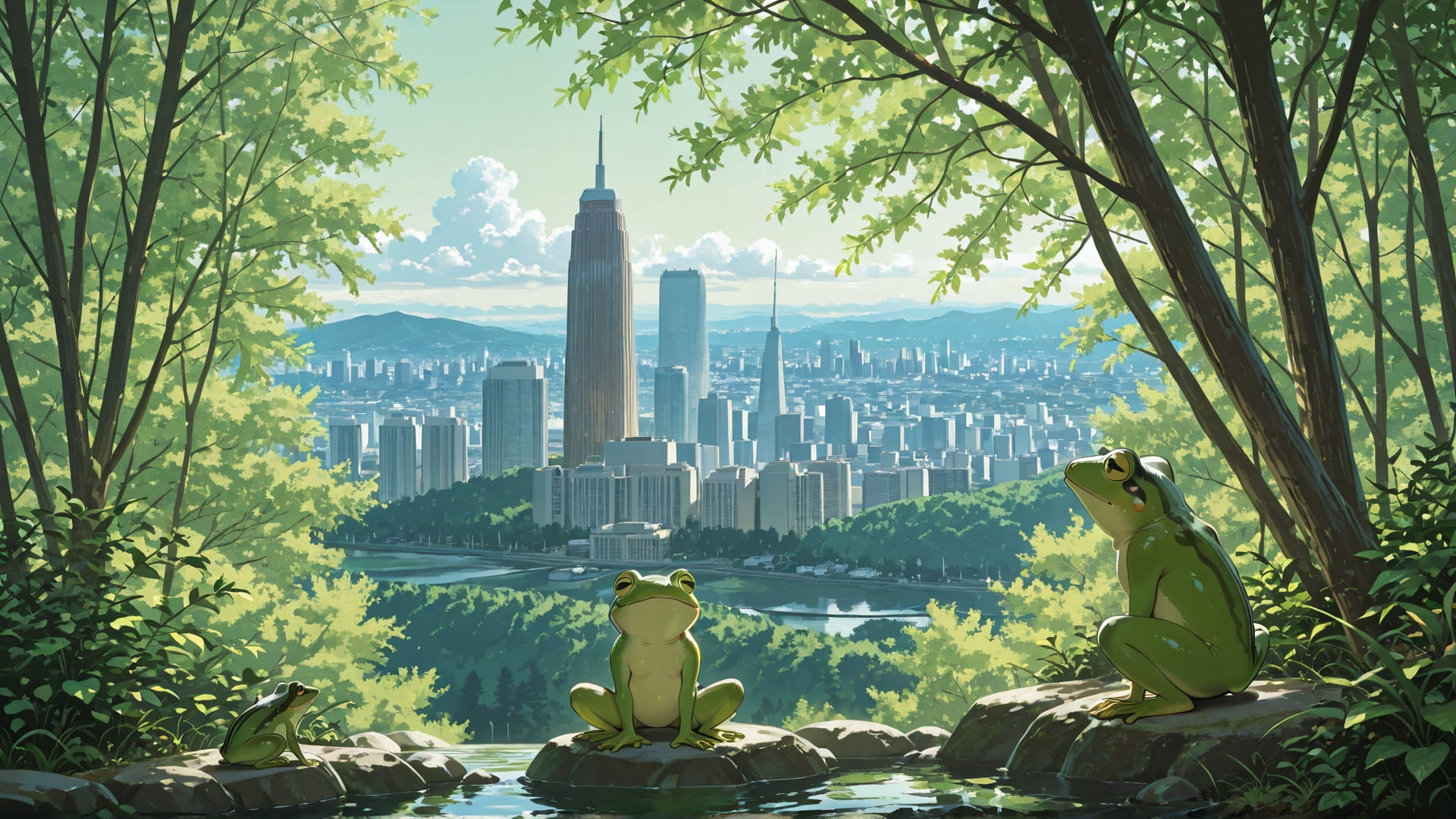 Green Afternoon Nature USA smartphone wallpaper free download, vertical 16:9 format, Green, Afternoon, Nature, Summer