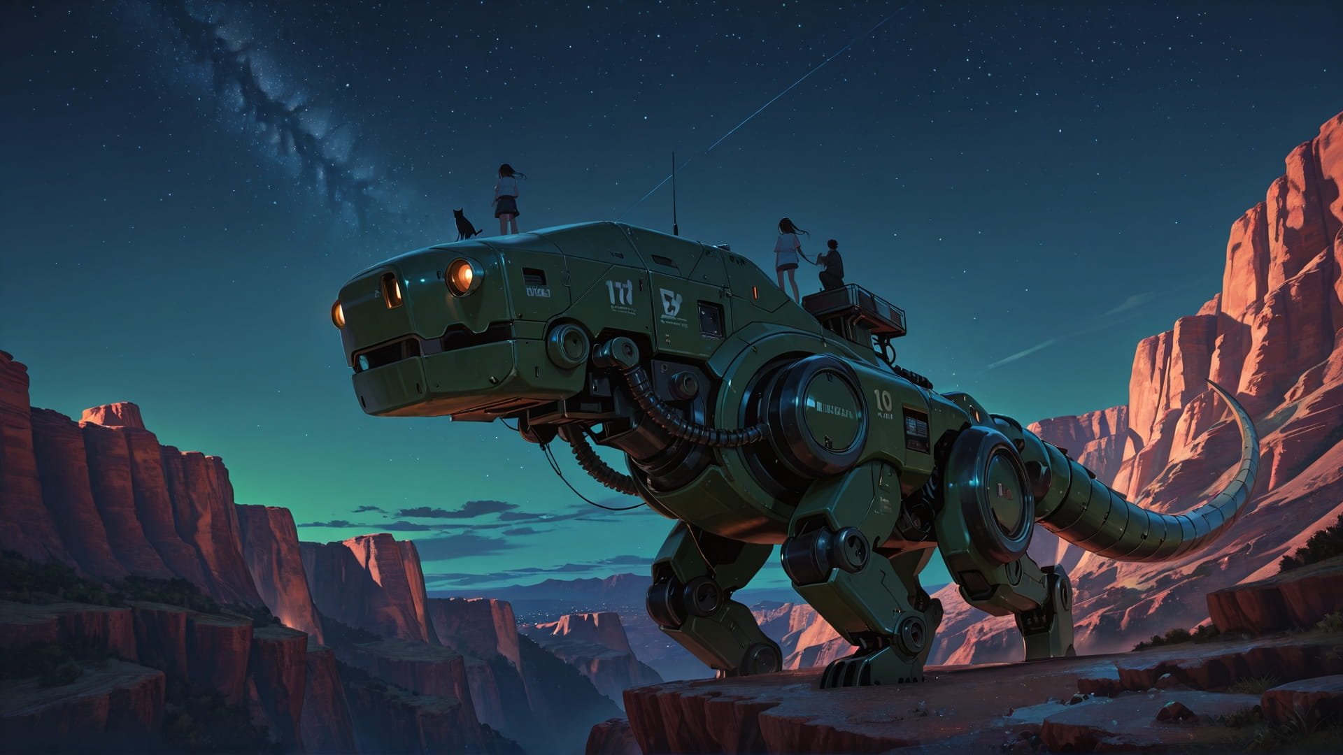 Green Night Sky USA smartphone wallpaper free download, vertical 16:9 format, Green, Night, Sky, Summer