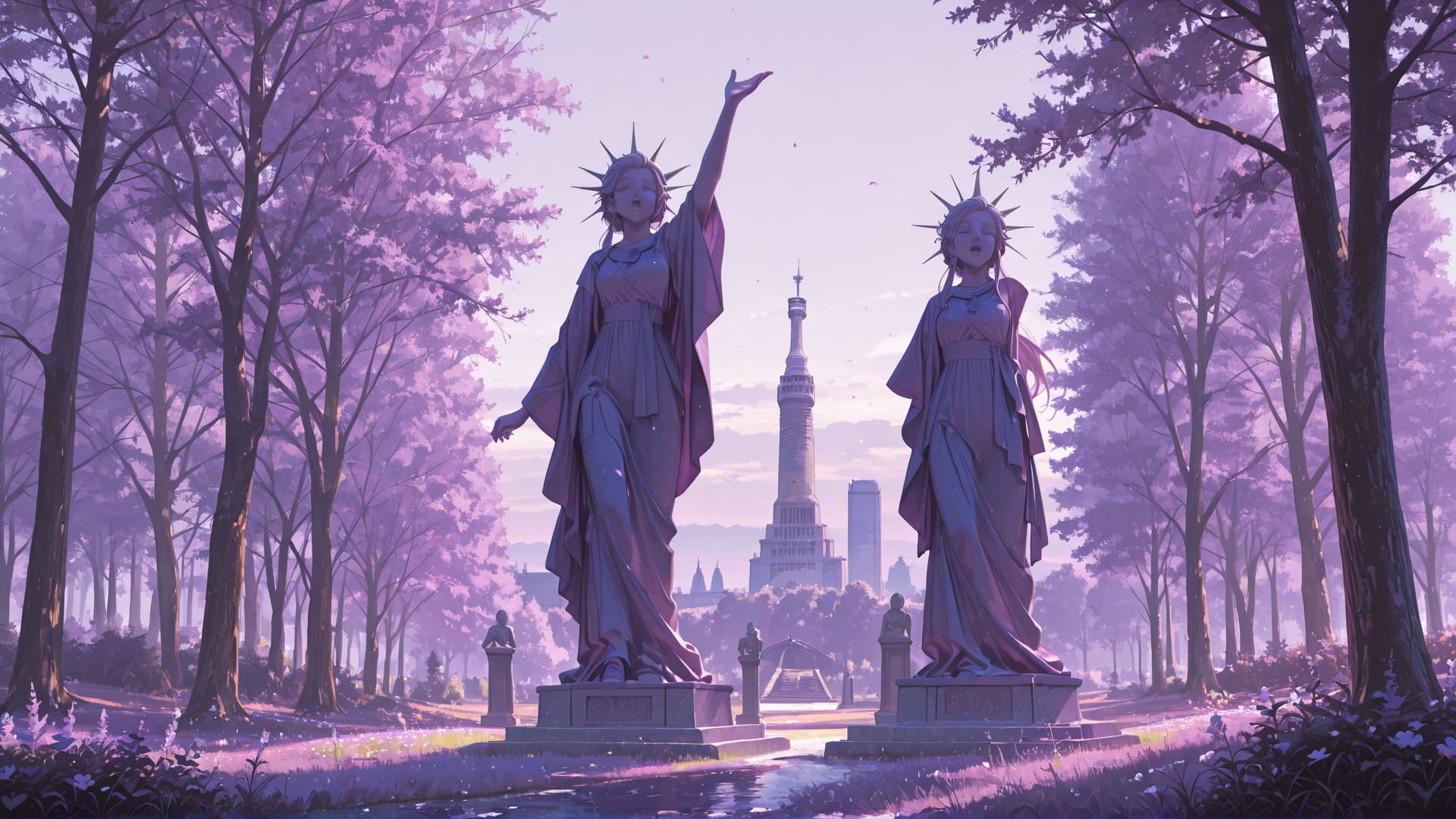 Purple Afternoon Nature USA smartphone wallpaper free download, vertical 16:9 format, Purple, Afternoon, Nature, Spring