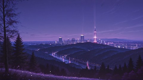 Purple Night Nature USA smartphone wallpaper free download, vertical 9:16 format, Purple, Night, Nature, Spring 001