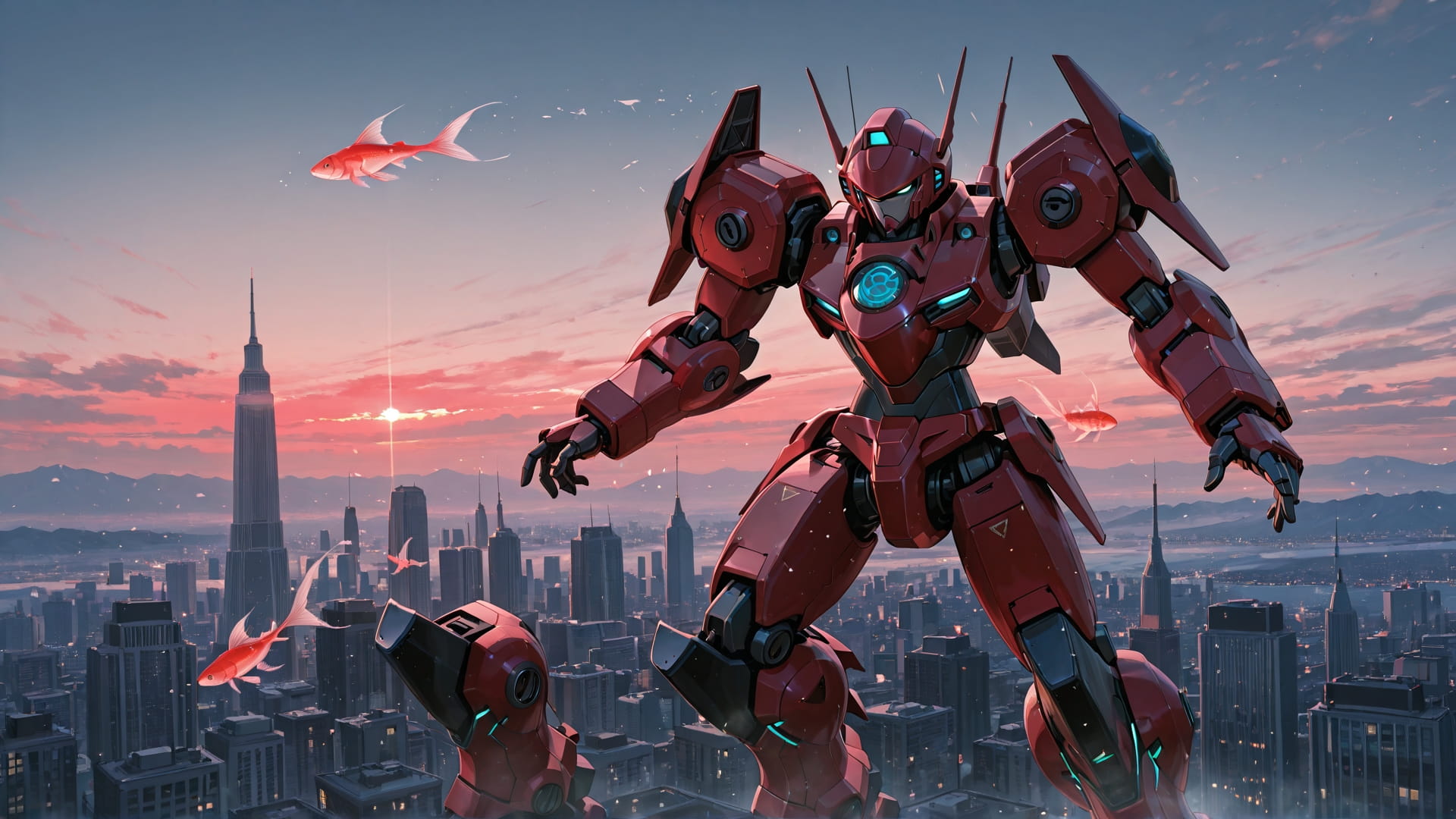 Red Afternoon Sky USA smartphone wallpaper free download, vertical 16:9 format, Red, Afternoon, Sky, Winter