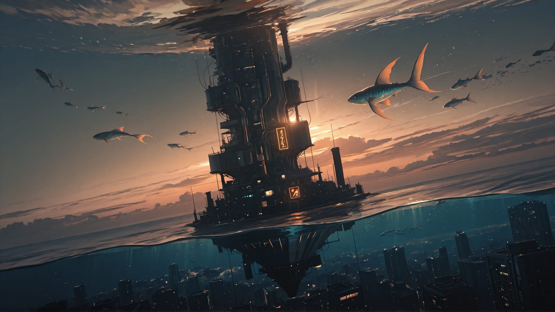 Brown Afternoon Sky Underwater smartphone wallpaper free download, vertical 16:9 format, Brown, Afternoon, Sky, Summer