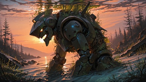 Orange Sunset Nature Underwater smartphone wallpaper free download, vertical 9:16 format, Orange, Sunset, Nature, Winter