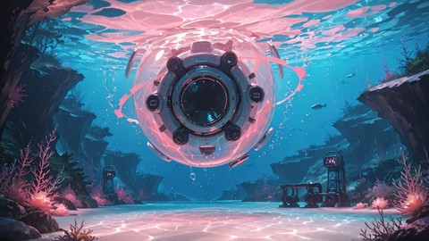 Pink Night Nature Underwater smartphone wallpaper free download, vertical 9:16 format, Pink, Night, Nature, Summer