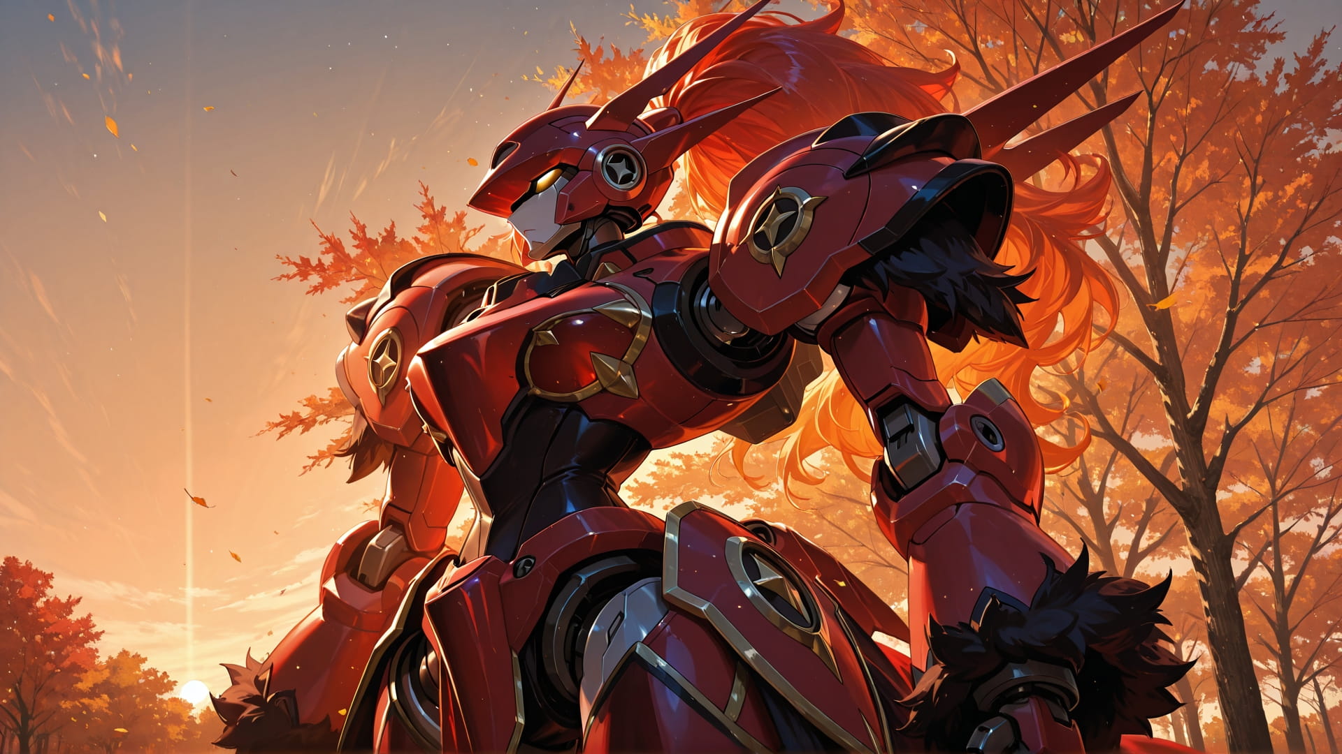 Orange Afternoon Sky Velvet smartphone wallpaper free download, vertical 16:9 format, Orange, Afternoon, Sky, Autumn