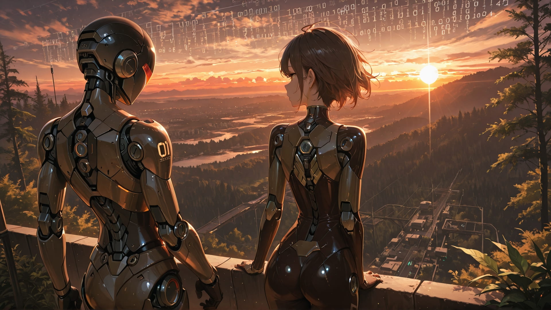 Brown Sunset Nature Vibe smartphone wallpaper free download, vertical 16:9 format, Brown, Sunset, Nature, Summer