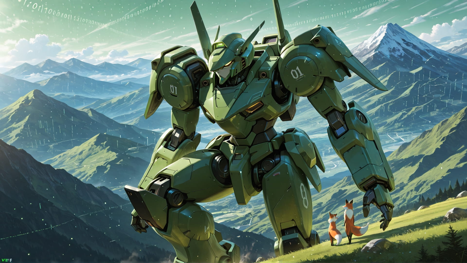 Green Afternoon Mountain Vibe smartphone wallpaper free download, vertical 16:9 format, Green, Afternoon, Mountain, Summer