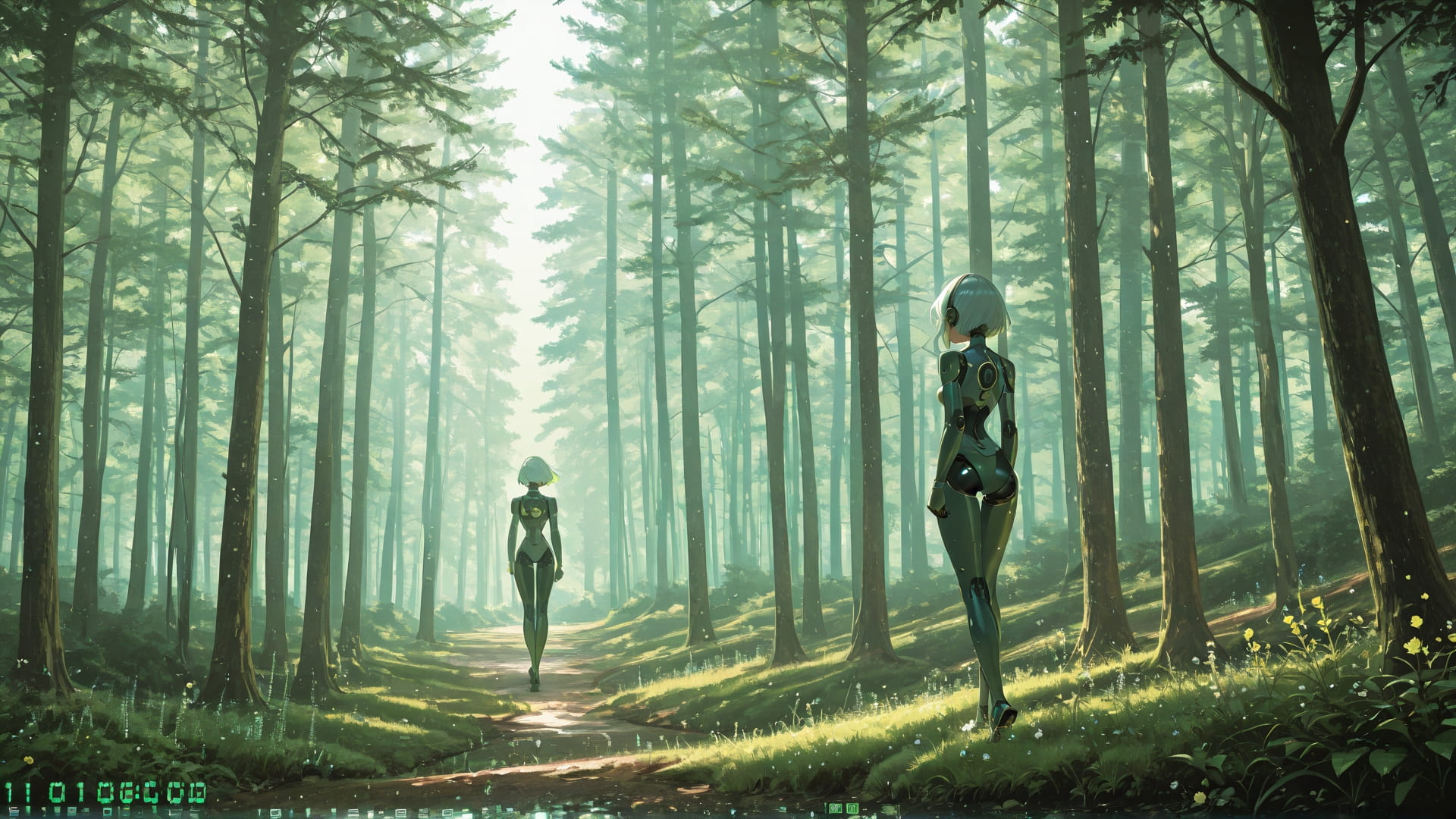 Green Afternoon Nature Vibe smartphone wallpaper free download, vertical 16:9 format, Green, Afternoon, Nature, Spring