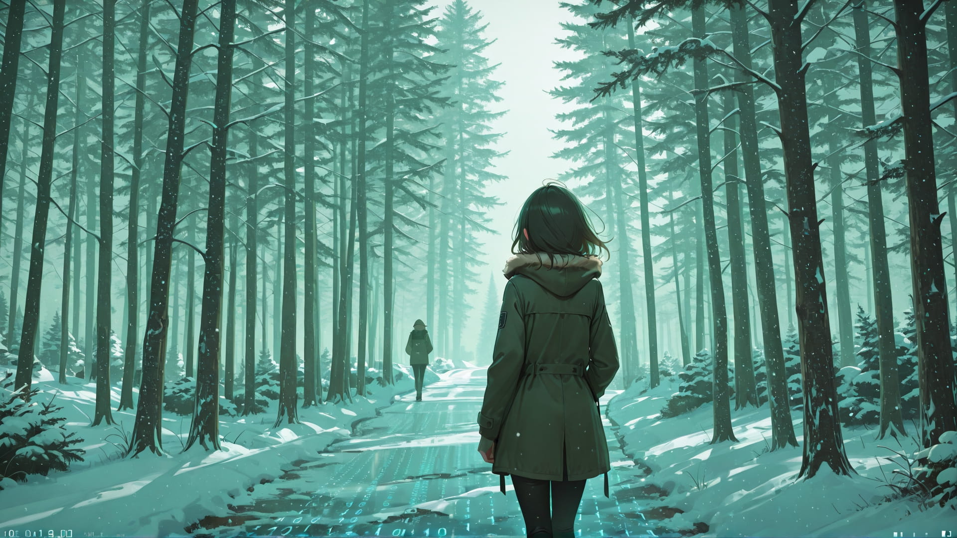 Green Afternoon Nature Vibe smartphone wallpaper free download, vertical 16:9 format, Green, Afternoon, Nature, Winter 001