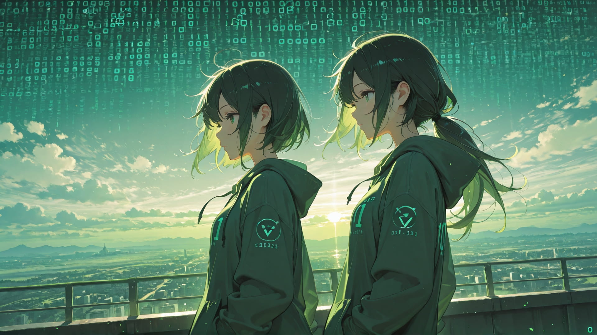 Green Afternoon Sky Vibe smartphone wallpaper free download, vertical 16:9 format, Green, Afternoon, Sky, Spring