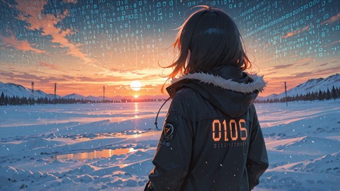 Orange Sunset Sky Vibe smartphone wallpaper free download, vertical 9:16 format, Orange, Sunset, Sky, Winter 001