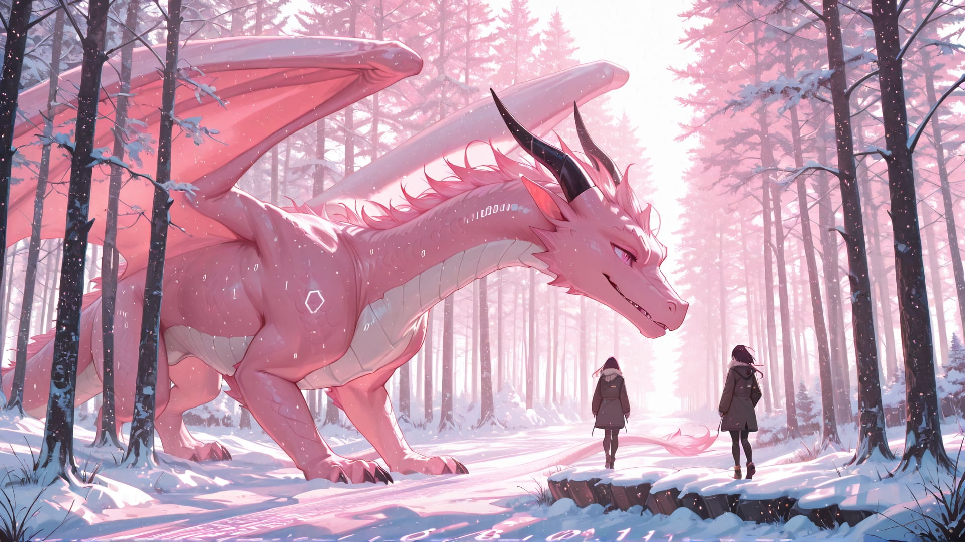 Pink Afternoon Nature Vibe smartphone wallpaper free download, vertical 16:9 format, Pink, Afternoon, Nature, Winter