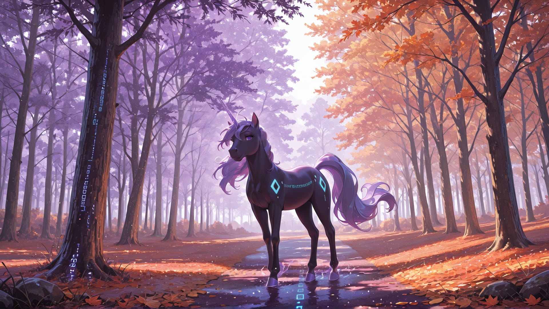 Purple Afternoon Nature Vibe smartphone wallpaper free download, vertical 16:9 format, Purple, Afternoon, Nature, Autumn