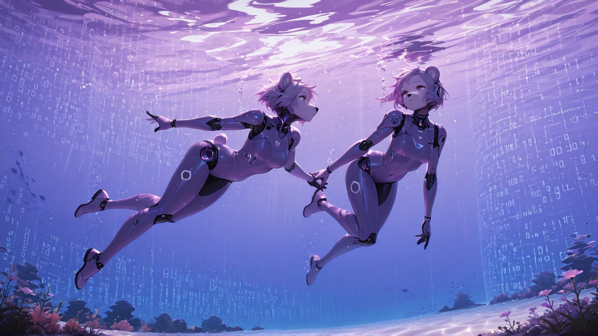 Purple Afternoon Sea Vibe smartphone wallpaper free download, vertical 16:9 format, Purple, Afternoon, Sea, Spring