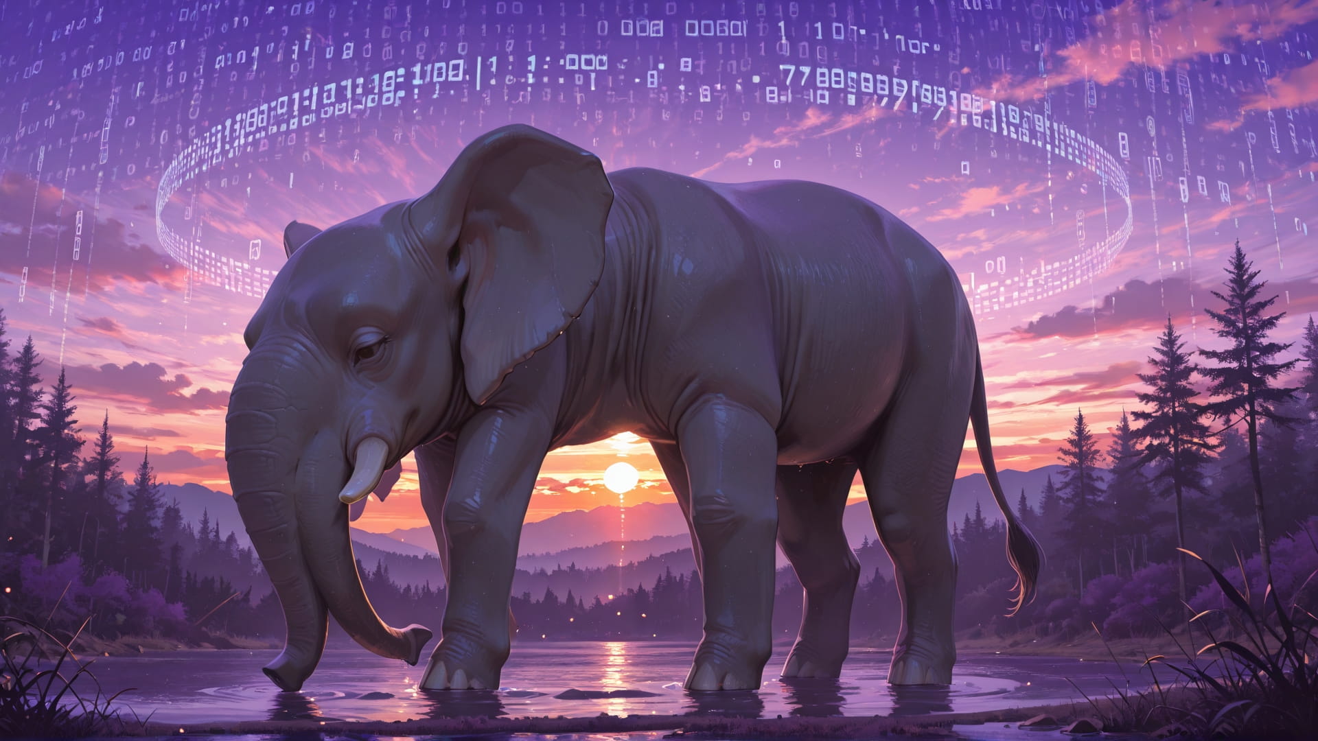 Purple Sunset Nature Vibe smartphone wallpaper free download, vertical 16:9 format, Purple, Sunset, Nature, Summer