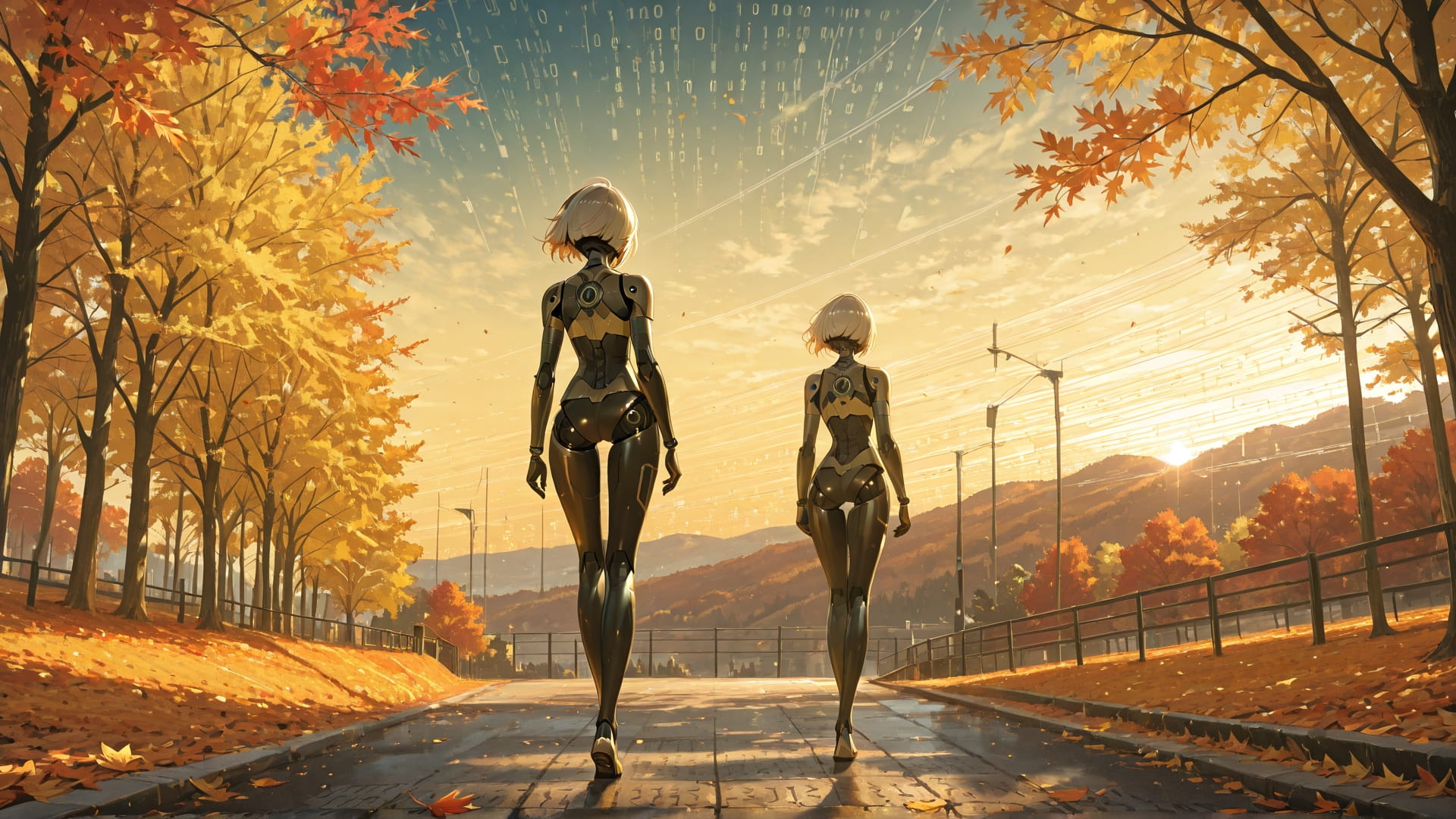 Yellow Afternoon Sky Vibe smartphone wallpaper free download, vertical 16:9 format, Yellow, Afternoon, Sky, Autumn