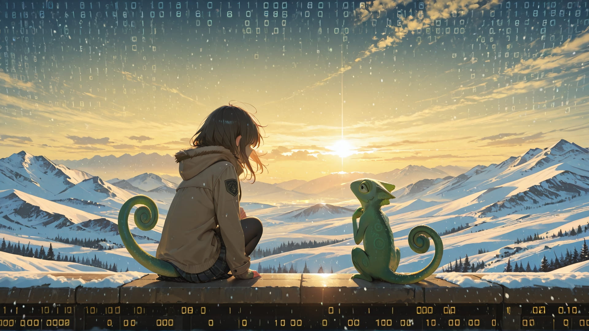 Yellow Afternoon Sky Vibe smartphone wallpaper free download, vertical 16:9 format, Yellow, Afternoon, Sky, Winter