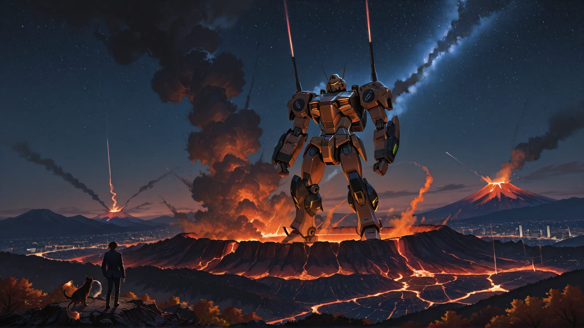 Brown Afternoon City Volcano smartphone wallpaper free download, vertical 16:9 format, Brown, Afternoon, City, Autumn