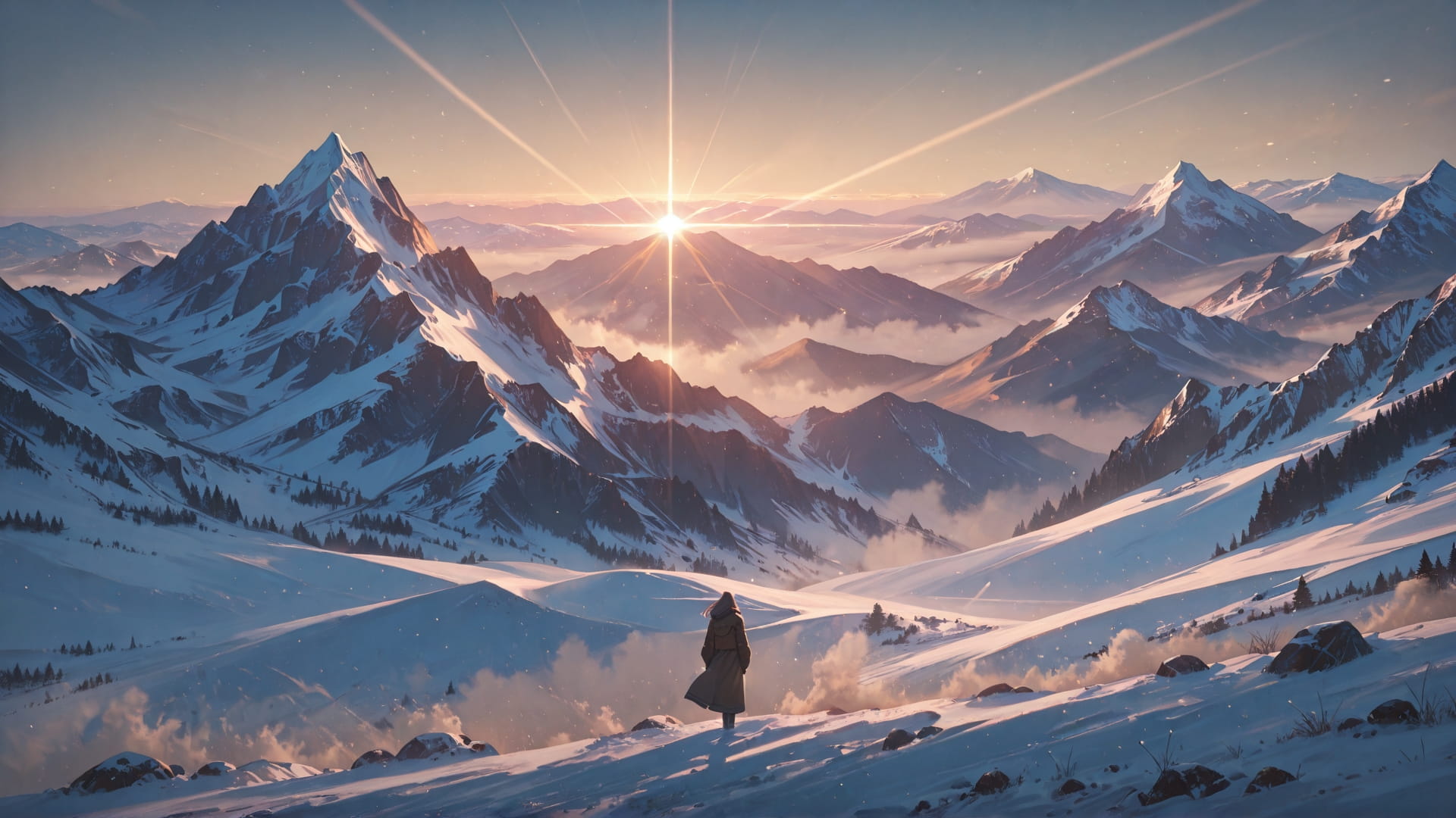 Brown Afternoon Mountain Zenith smartphone wallpaper free download, vertical 16:9 format, Brown, Afternoon, Mountain, Winter