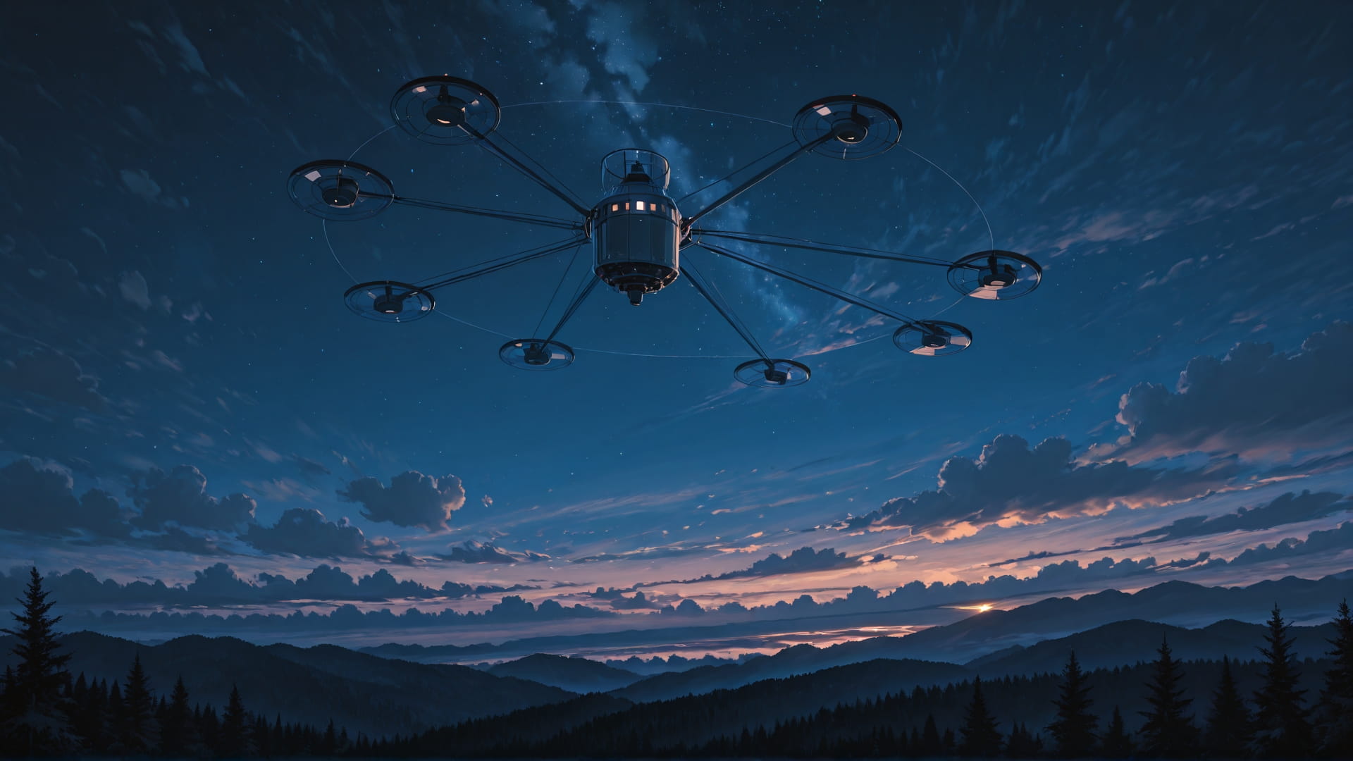 Brown Night Nature Zenith smartphone wallpaper free download, vertical 16:9 format, Brown, Night, Nature, Spring 001