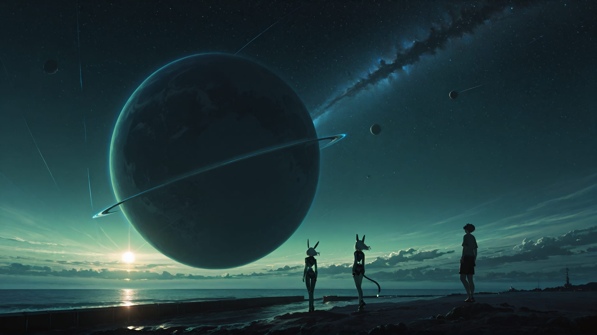 Green Afternoon Sea Zenith smartphone wallpaper free download, vertical 16:9 format, Green, Afternoon, Sea, Summer