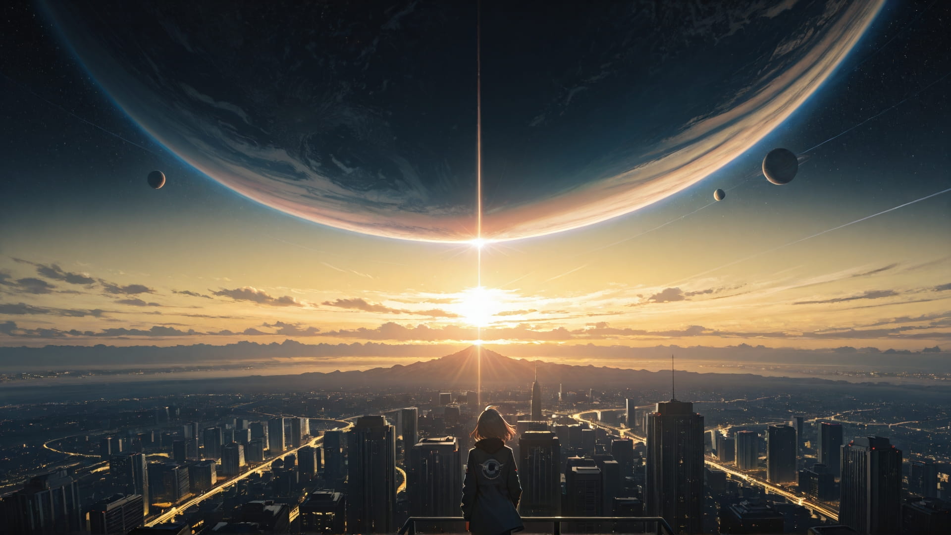 Yellow Afternoon City Zenith smartphone wallpaper free download, vertical 16:9 format, Yellow, Afternoon, City, Spring