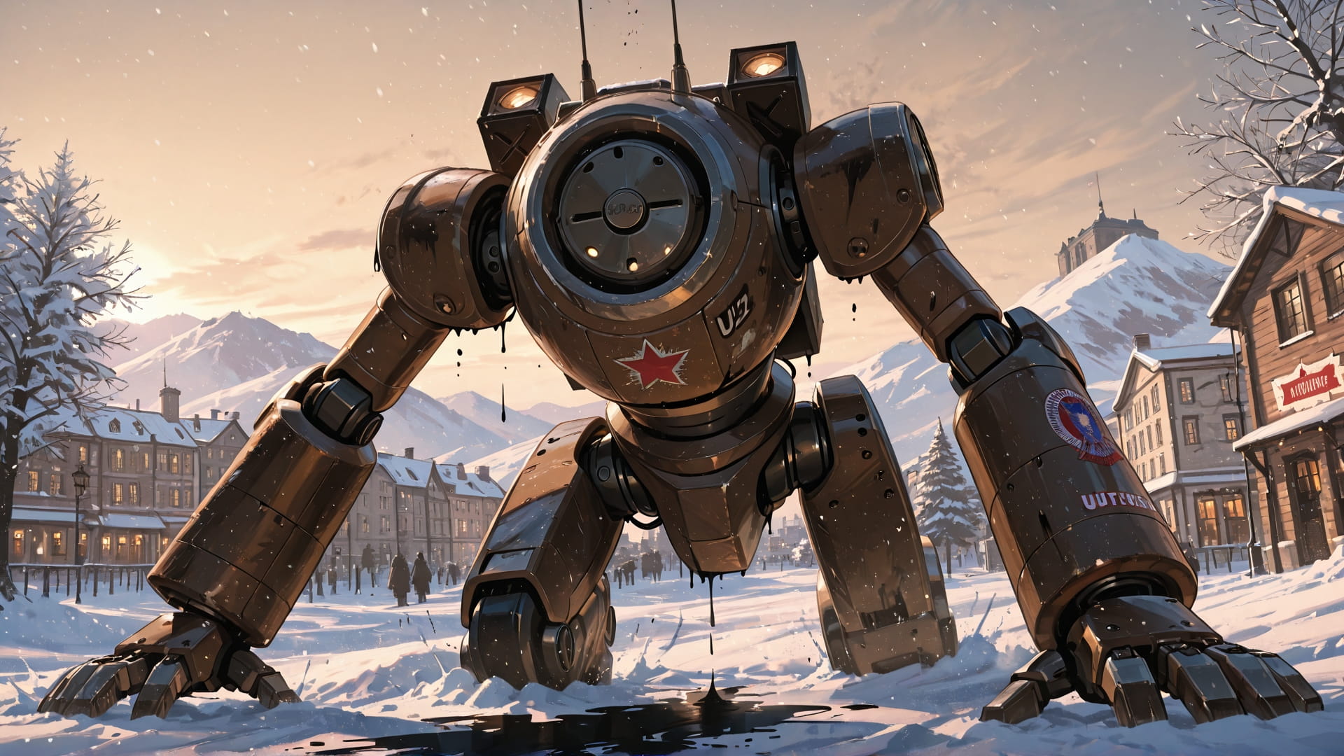 Brown Afternoon City Zinegeist smartphone wallpaper free download, vertical 16:9 format, Brown, Afternoon, City, Winter