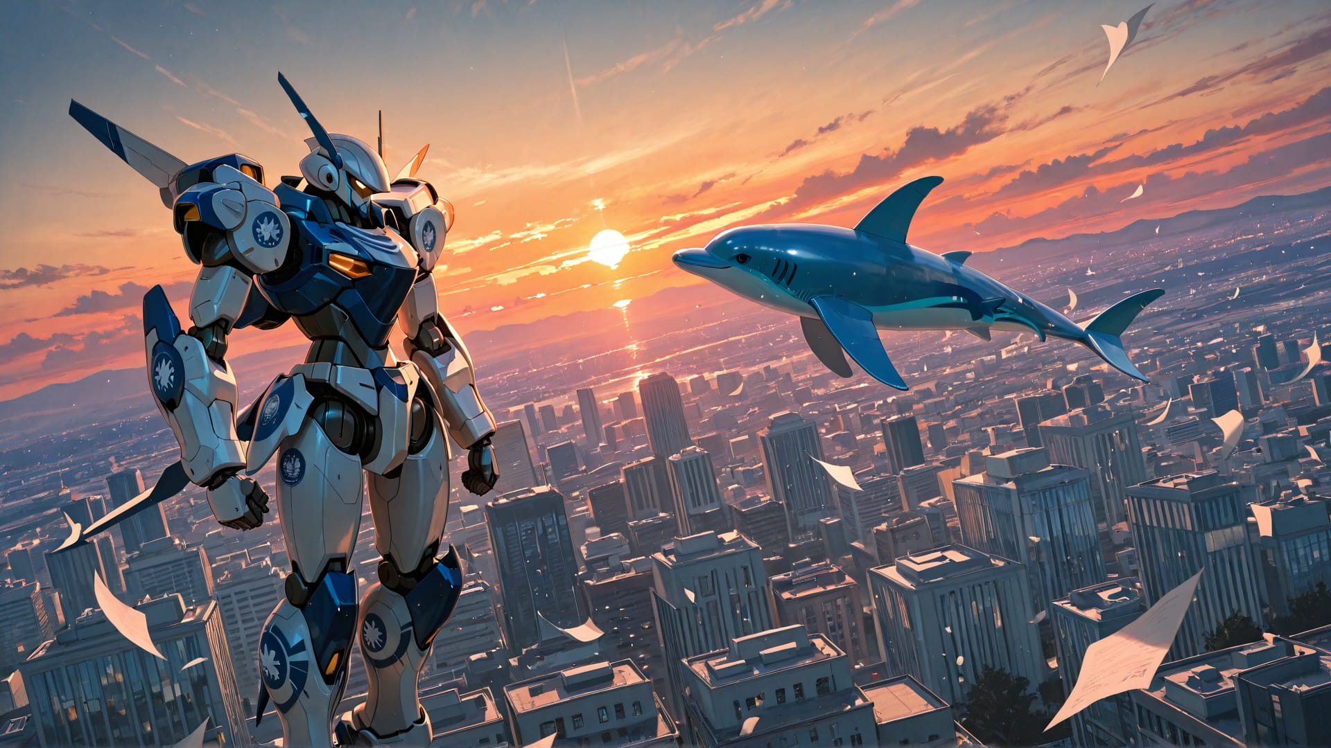 Orange Sunset City Zinegeist smartphone wallpaper free download, vertical 16:9 format, Orange, Sunset, City, Spring