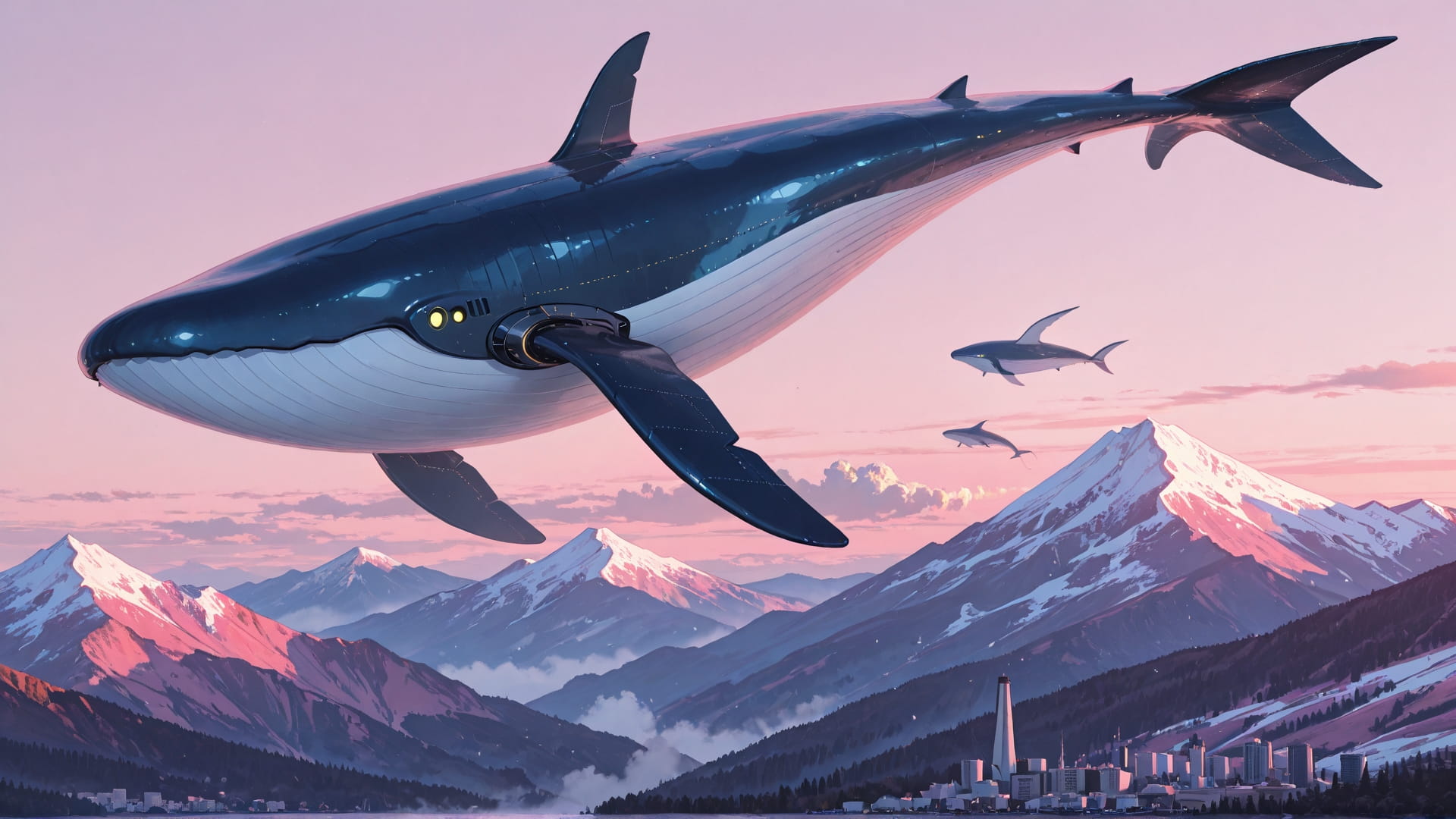 Pink Afternoon Mountain Zinegeist smartphone wallpaper free download, vertical 16:9 format, Pink, Afternoon, Mountain, Spring