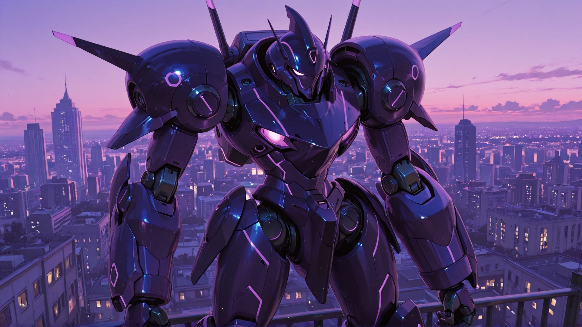 Purple Afternoon City Zinegeist smartphone wallpaper free download, vertical 16:9 format, Purple, Afternoon, City, Summer