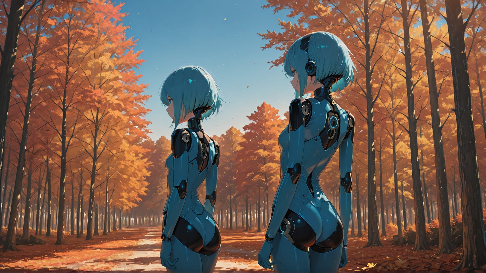 Blue Afternoon Sky Palm smartphone wallpaper free download, vertical 16:9 format, Blue, Afternoon, Sky, Autumn