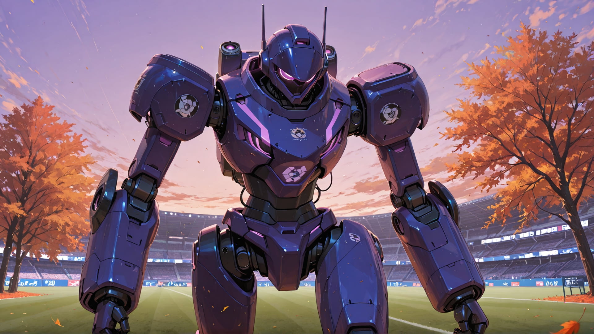 Purple Afternoon Sky Soccer smartphone wallpaper free download, vertical 16:9 format, Purple, Afternoon, Sky, Autumn