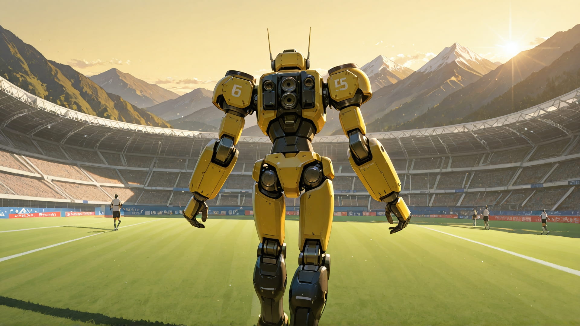 Yellow Afternoon Mountain Soccer smartphone wallpaper free download, vertical 16:9 format, Yellow, Afternoon, Mountain, Summer