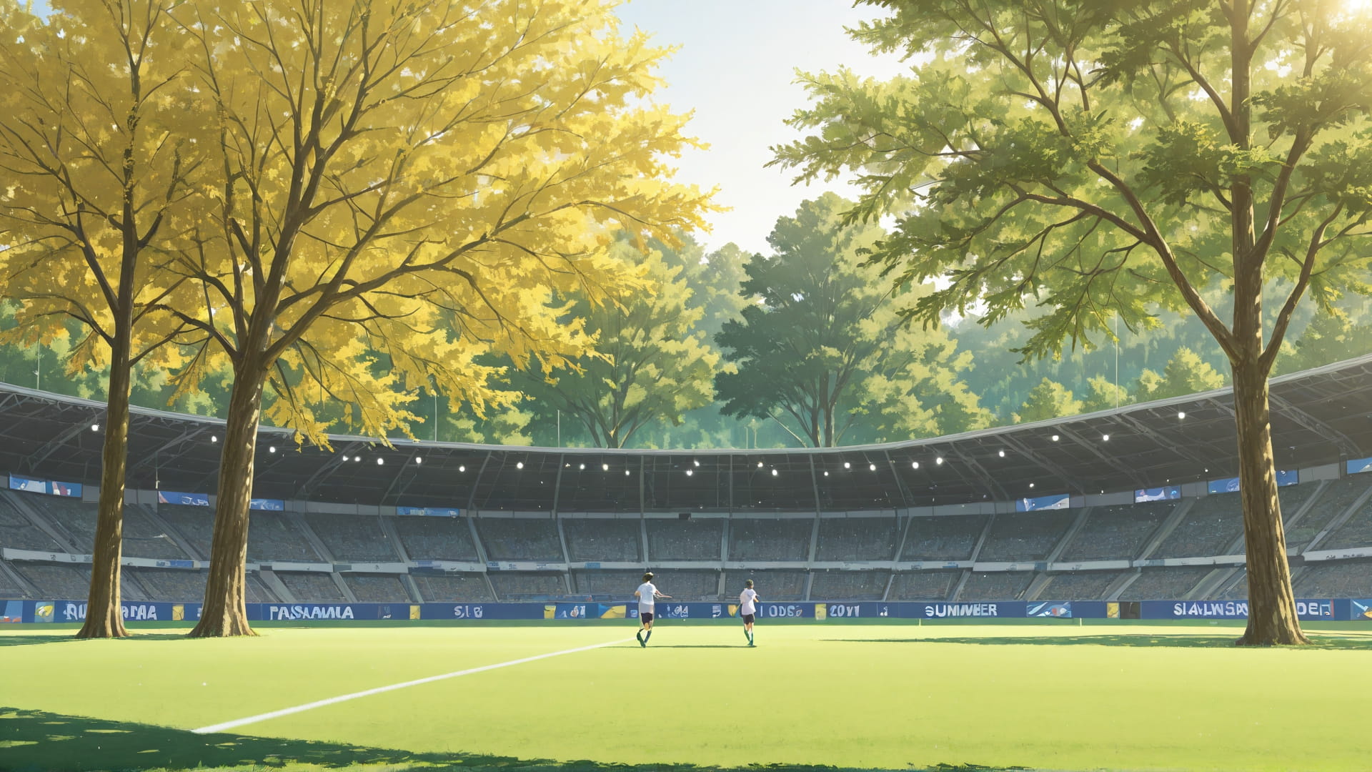 Yellow Afternoon Nature Soccer smartphone wallpaper free download, vertical 16:9 format, Yellow, Afternoon, Nature, Summer 001