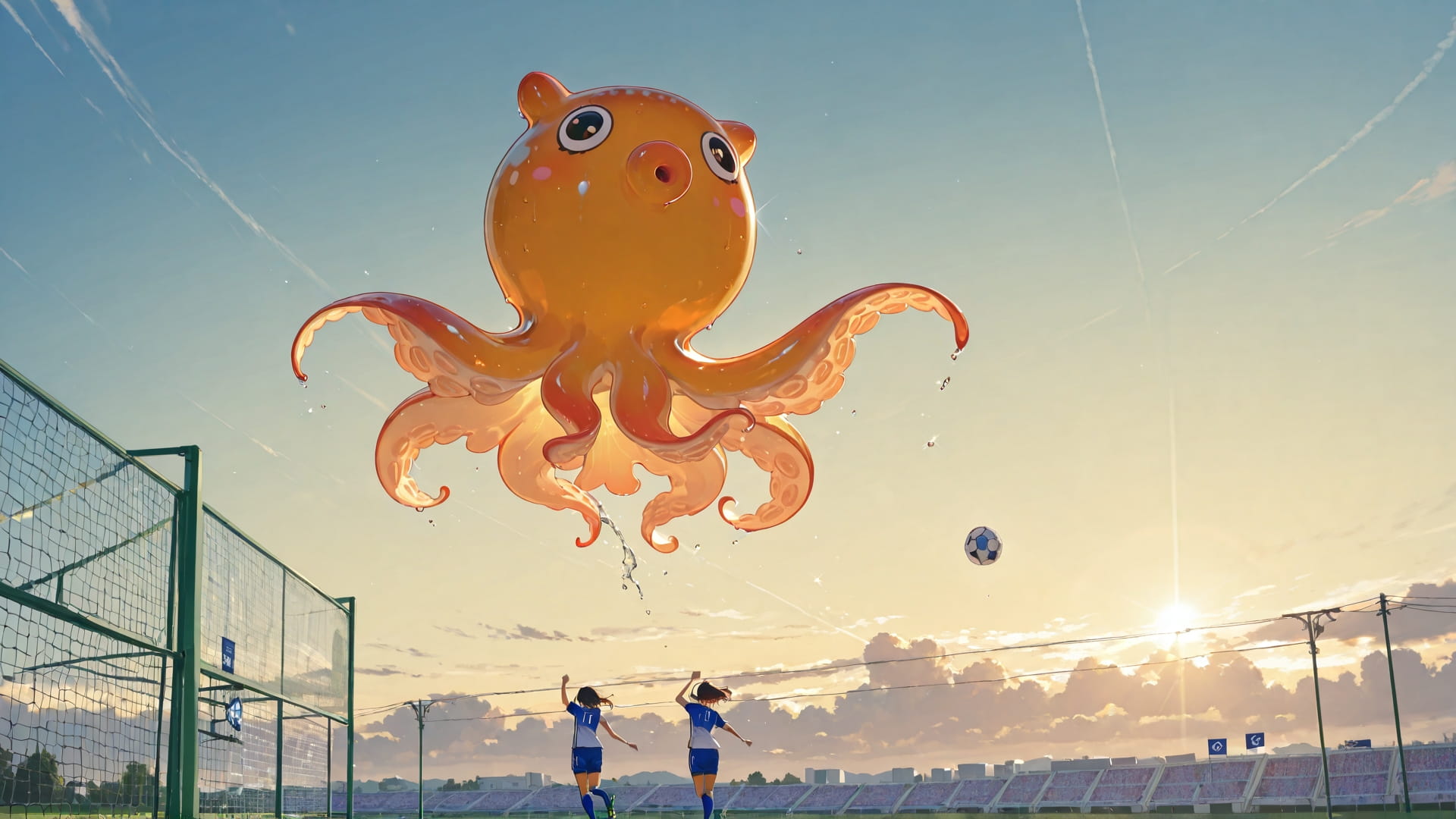 Yellow Afternoon Sky Soccer smartphone wallpaper free download, vertical 16:9 format, Yellow, Afternoon, Sky, Summer