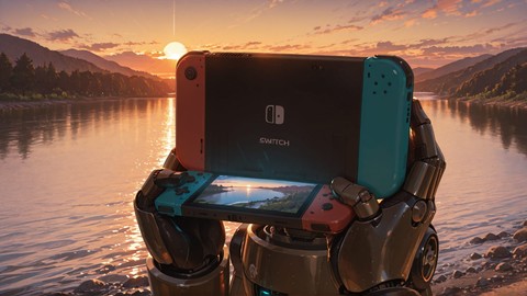 Brown Sunset Sea Switch2 smartphone wallpaper free download, vertical 16:9 format, Brown, Sunset, Sea, Summer